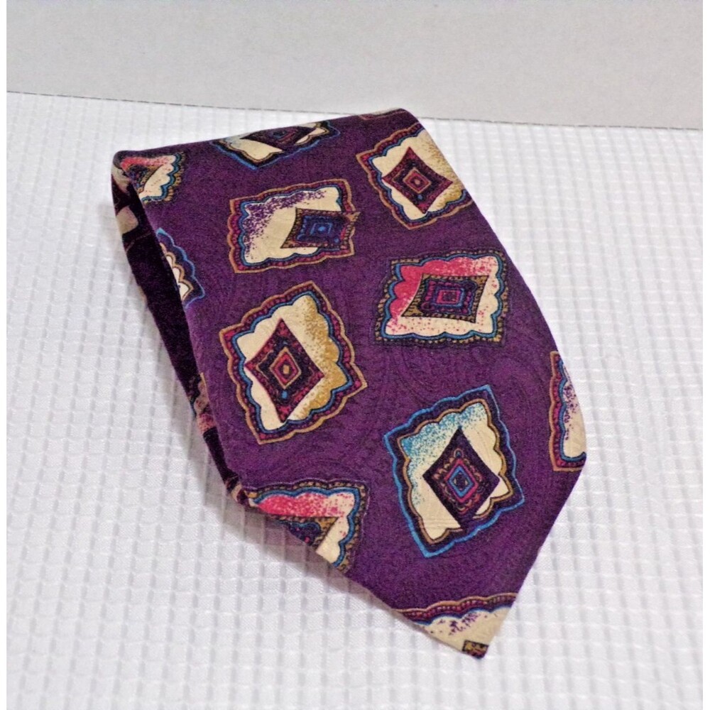 Colore Italia Multi Color‎ Silk Dress Tie Pre-Owned 56" Long x 3.5" Wide